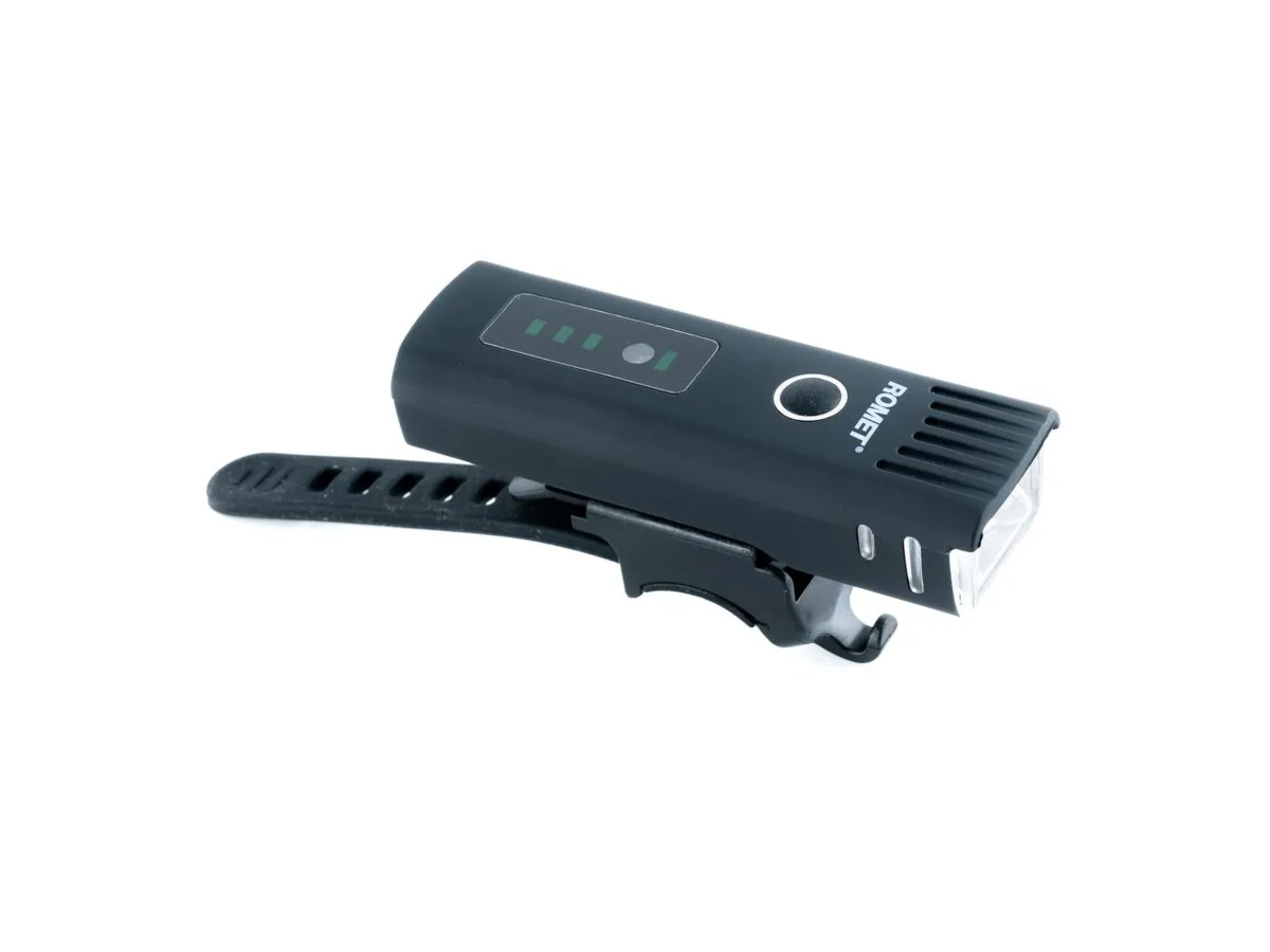 Lampa przednia ROMET 1617 300 lumenów,USB, czarna et/logo ROMET - Oficjalny Sklep Romet