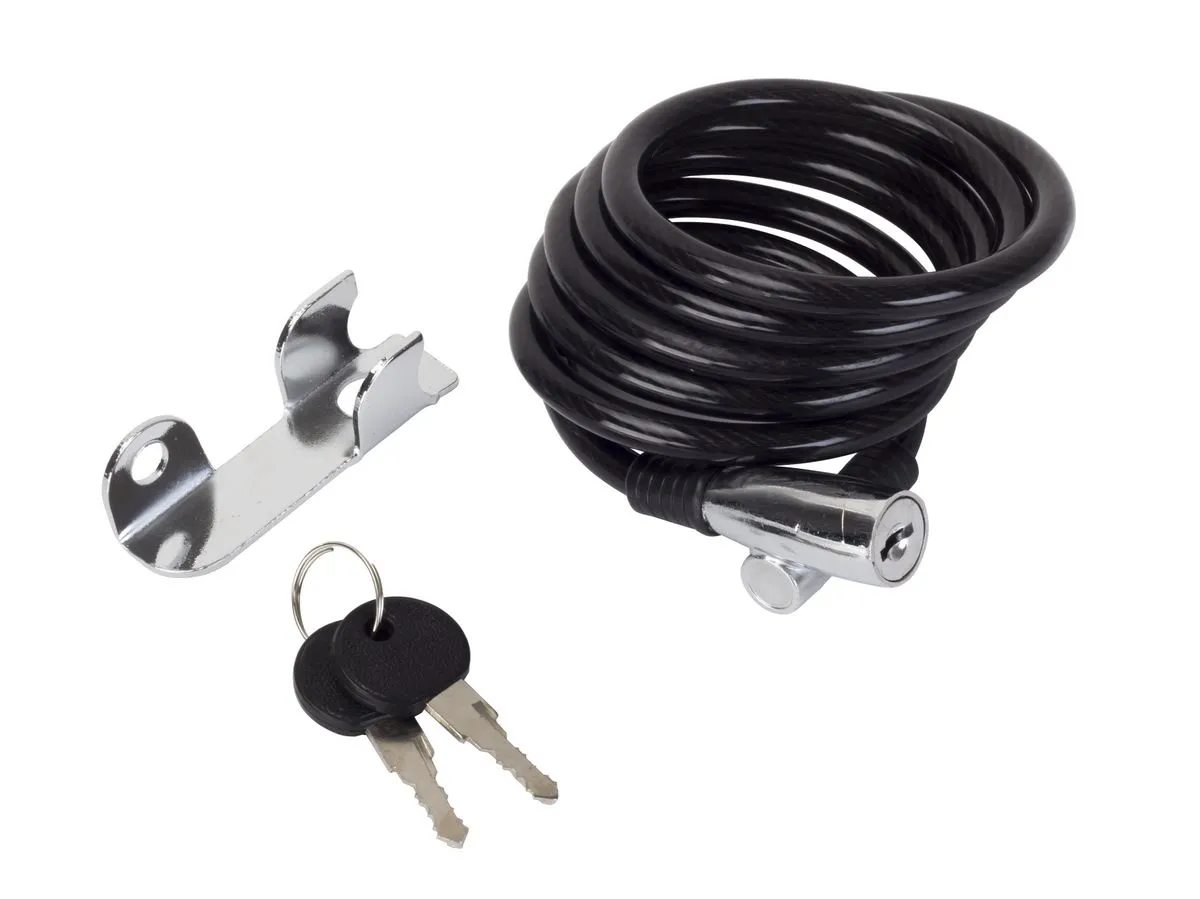 Zamknięcie spiralne 87302 8x150cm KLUCZ et logo ROMET czarne - Oficjalny Sklep Romet