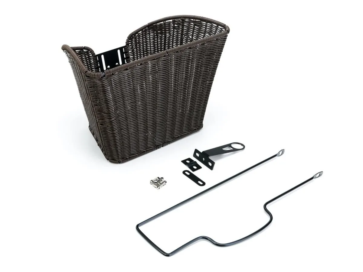 Koszyk rowerowy RW-099 28" brązowy pod łożysko / w komplecie elem. montażowe / - Oficjalny Sklep Romet