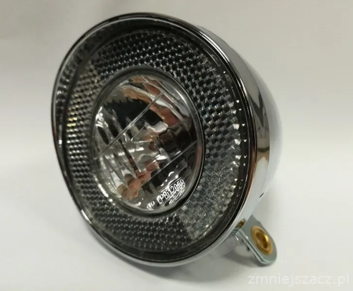 Lampa przednia BUCHEL 513 50 210 RETRO chrom. z uchwytem z wyłą. - Oficjalny Sklep Romet