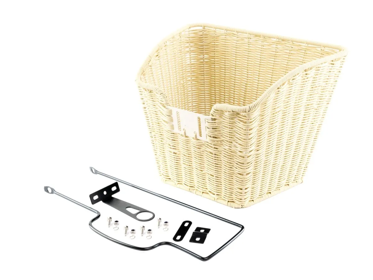 Koszyk rowerowy RW-099 28" kremowy pod łożysko / w komplecie elem. montażowe / - Oficjalny Sklep Romet