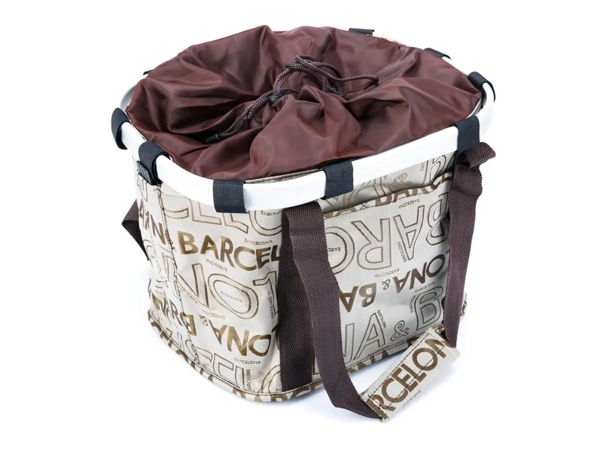 Koszyk na kierownicę z materiału HB-196-C/KLIP/ 370X250X240 mm   BARCELONA - Oficjalny Sklep Romet