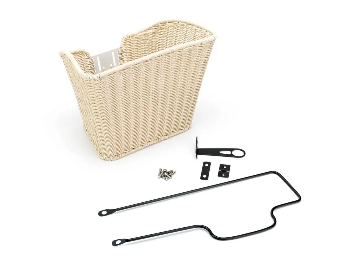 Koszyk rowerowy RW-099 28" kremowy pod łożysko / w komplecie elem. montażowe / - Oficjalny Sklep Romet