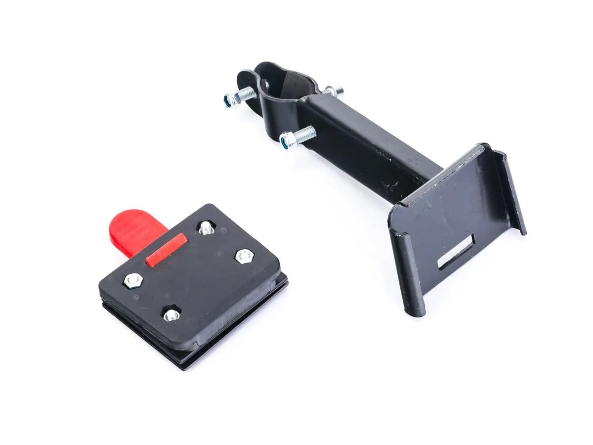 Uchwyt koszyka przód "klip metalowy - wysięg" BL-H-006 czarny - Oficjalny Sklep Romet