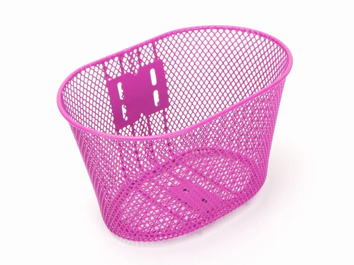 Koszyk rower.przedni HB-047-1 dziecięcy różowy stal. - Oficjalny Sklep Romet