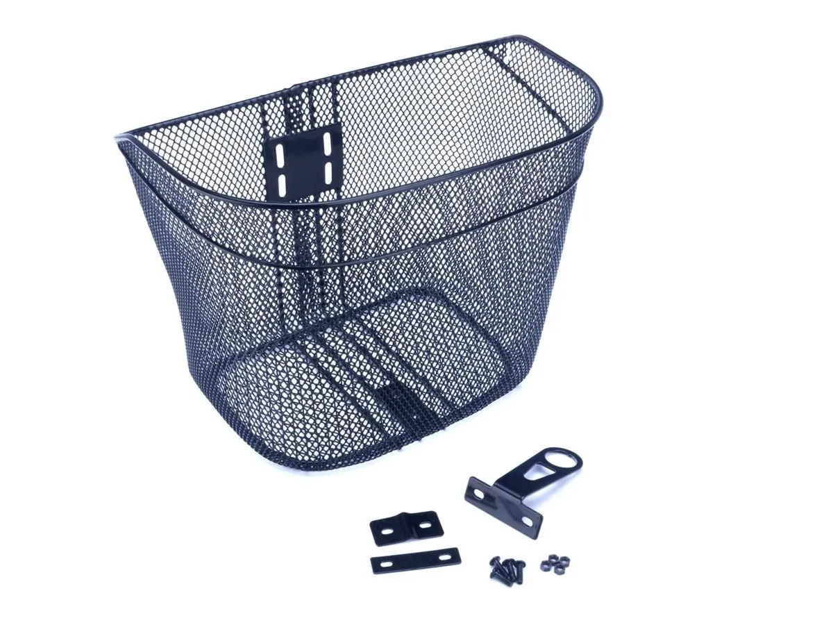 Koszyk na kierownicę /34x25.5x26/ze wspornikami czarny, przykręcany na stałe 26" - Oficjalny Sklep Romet