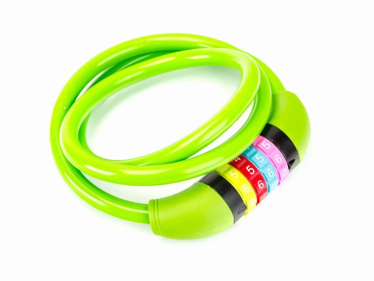 Zamknięcie na szyfr SL602 10x1000 /spirala/zielony et/logo ROMET - Oficjalny Sklep Romet