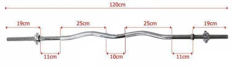 Gryf łamany lekko 120 cm + zaciski