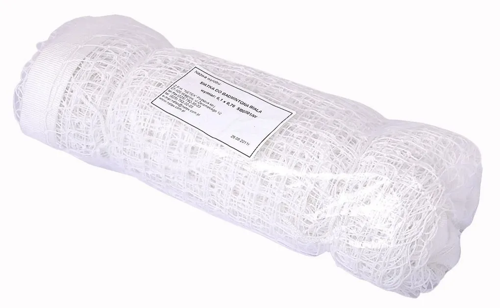 Siatka do badmintona biała NETEX