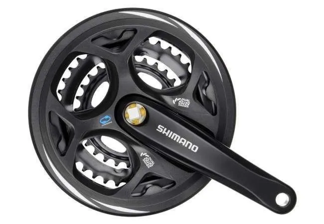Mechanizm korbowy Shimano Altus FC-M311 175mm 42x32x22 z osłoną czarny