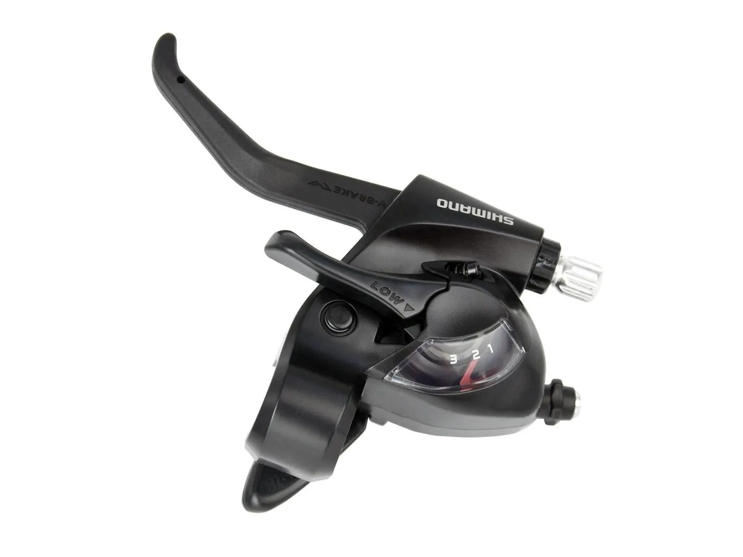 Dźwignia przerzutki-hamulca STEF-41 3-rzędowa lewa czarna