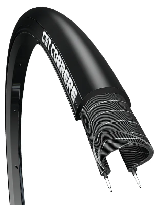 Opona CST CORRERE 700x23 C-1691 TR-CS340 27 TPI czarna premium