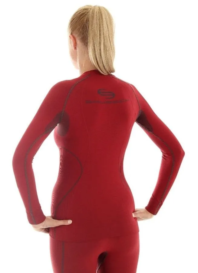 Brubeck LS10670 bluza damska thermo burgund