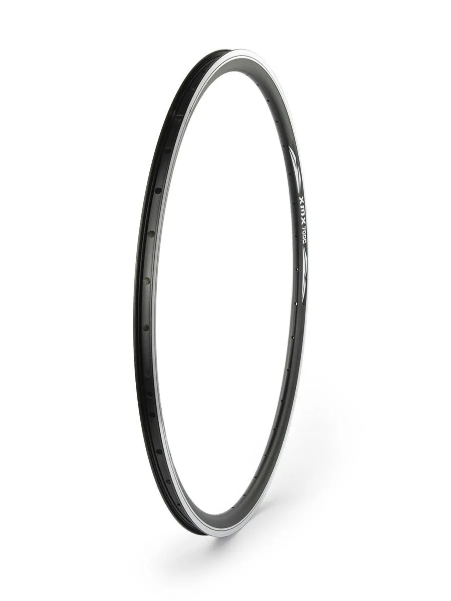 Obręcz stożkowa 28" XMX 36-otworów czarna CNC