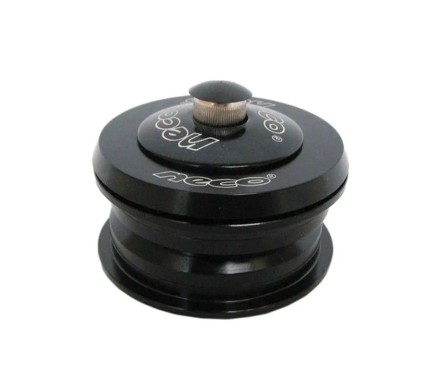 Stery kierownicy Neco H-396 aluminium 1-1/8" półzintegrowane czarne