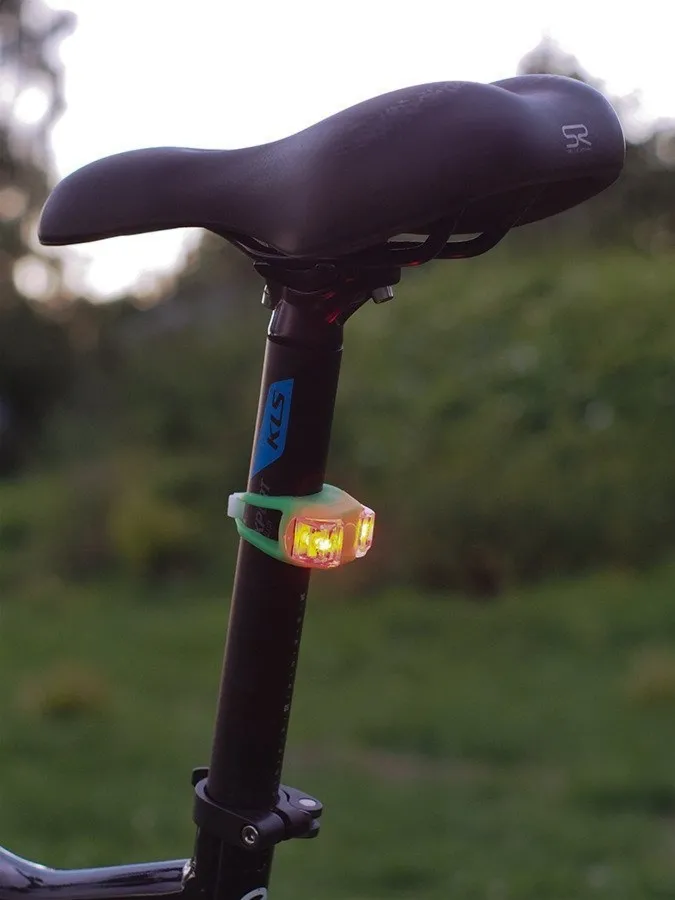 Zestaw lamp XC Light 1000F silikonowe, 2-Led,3 funkcje, zielone