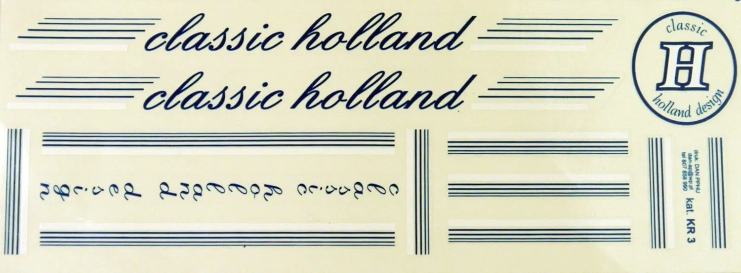Kalkomania KR-3 HOLLAND RETRO komplet