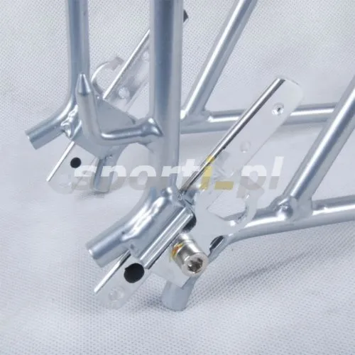 Aluminiowy bagażnik rowerowy regulowany 24"-26"-28" srebrny