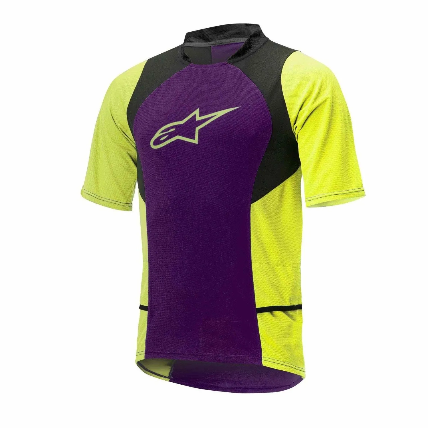 Koszulka Alpinestars DROP 2 purple-acid yellow 1766315-386