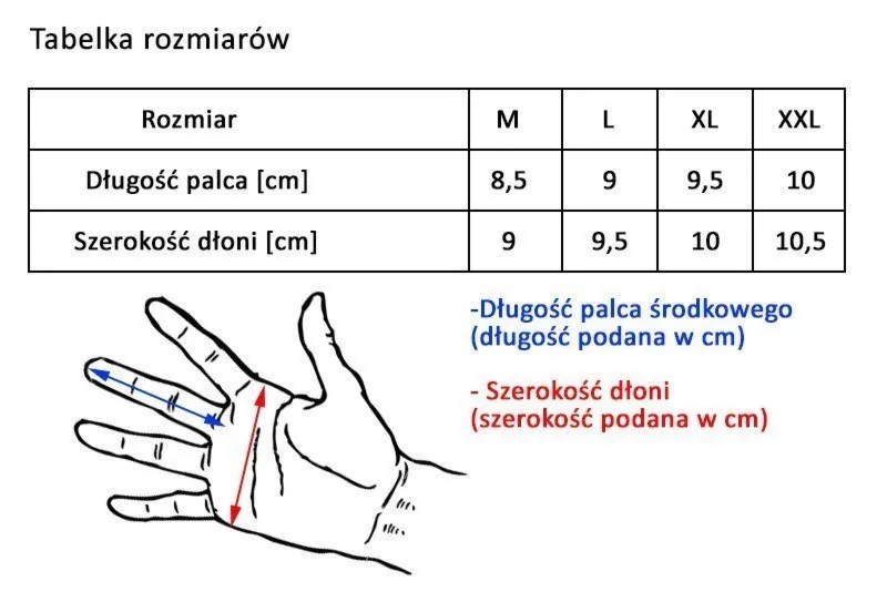 Rękawiczki rowerowe Vivo SB-02-1582-E - Czarne
