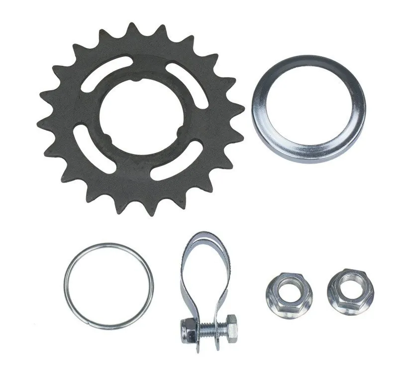 Koło tylne 20" obręcz stożkowa, piasta samohamowna, srebrna