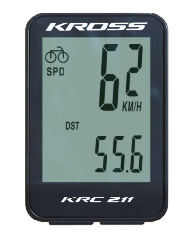 Komputerek Kross KRC 211 11-funkcjii przewodowy czarny