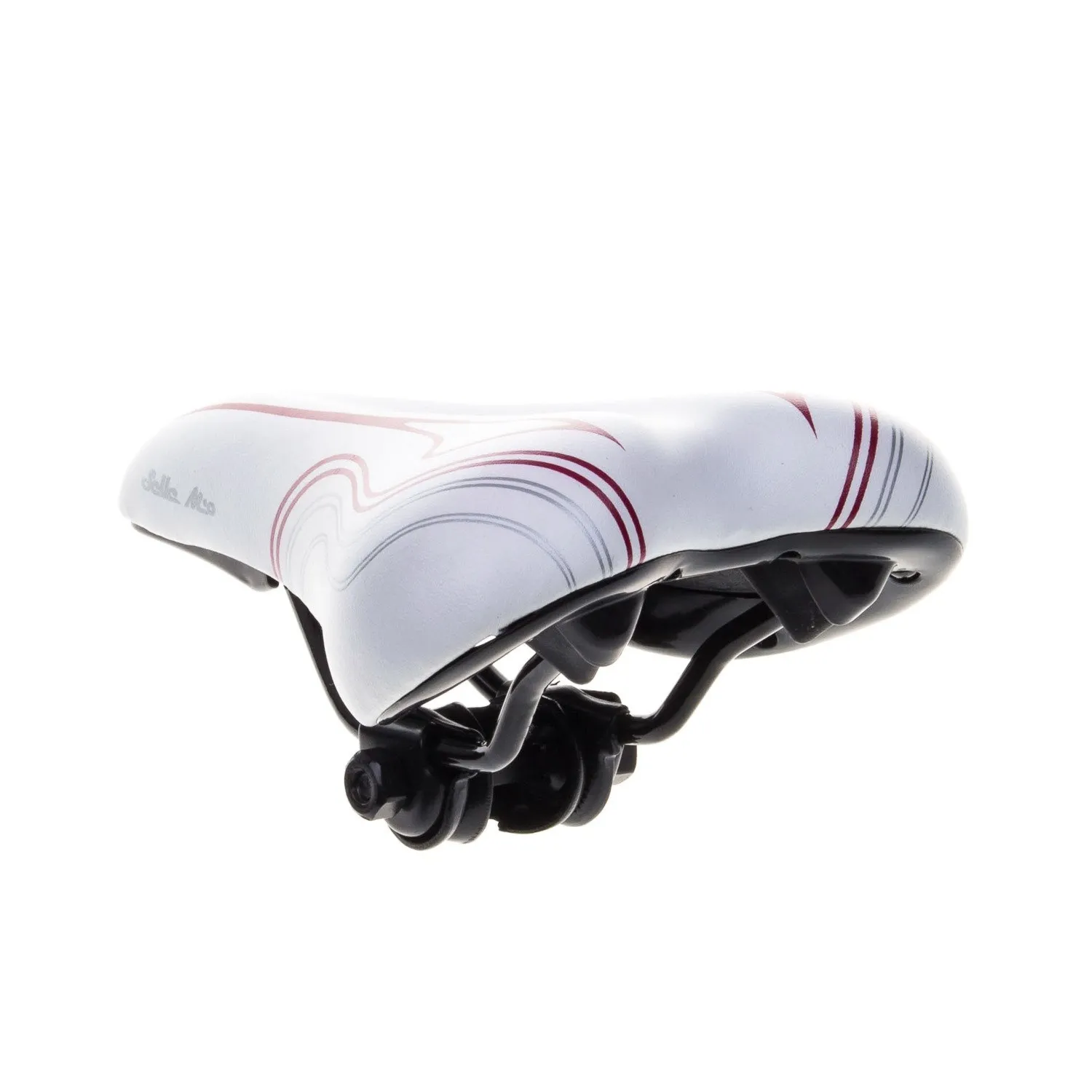 Siodło dziecięce 20" Selle Mio LIRI - biały-wzór różowy