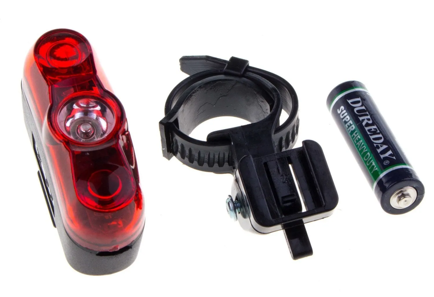 Lampa tylna -HL-PR003- 1Led 0,5W 2 Led red ,3-funcje bateria 1*AA