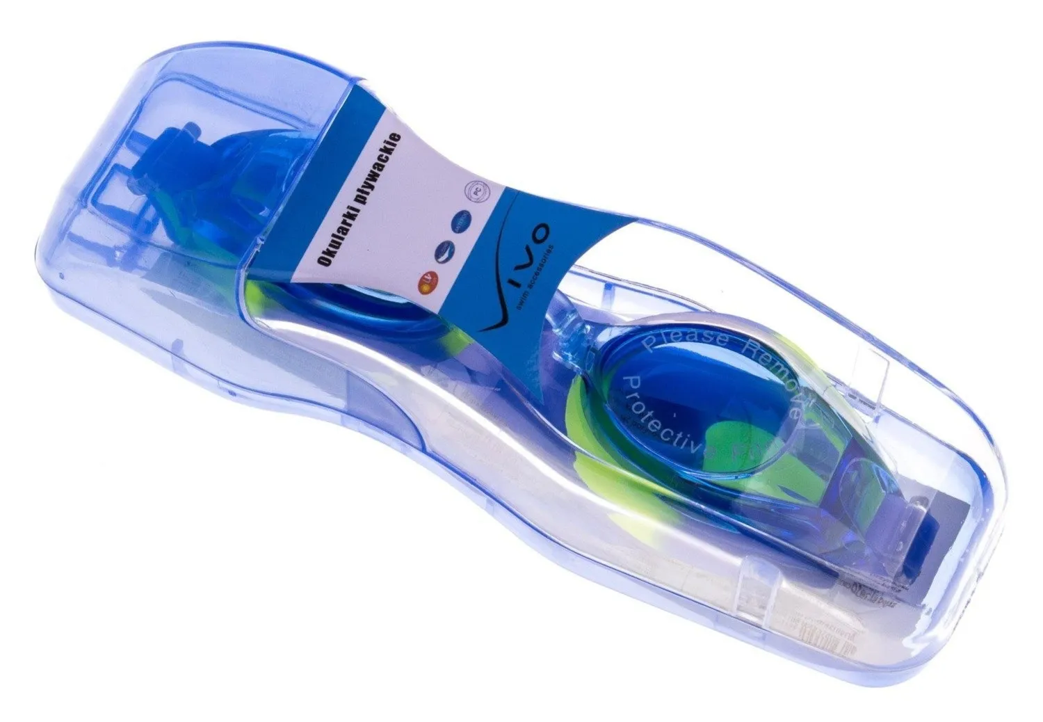 Okulary do pływania Vivo Junior B-0113 niebieskie