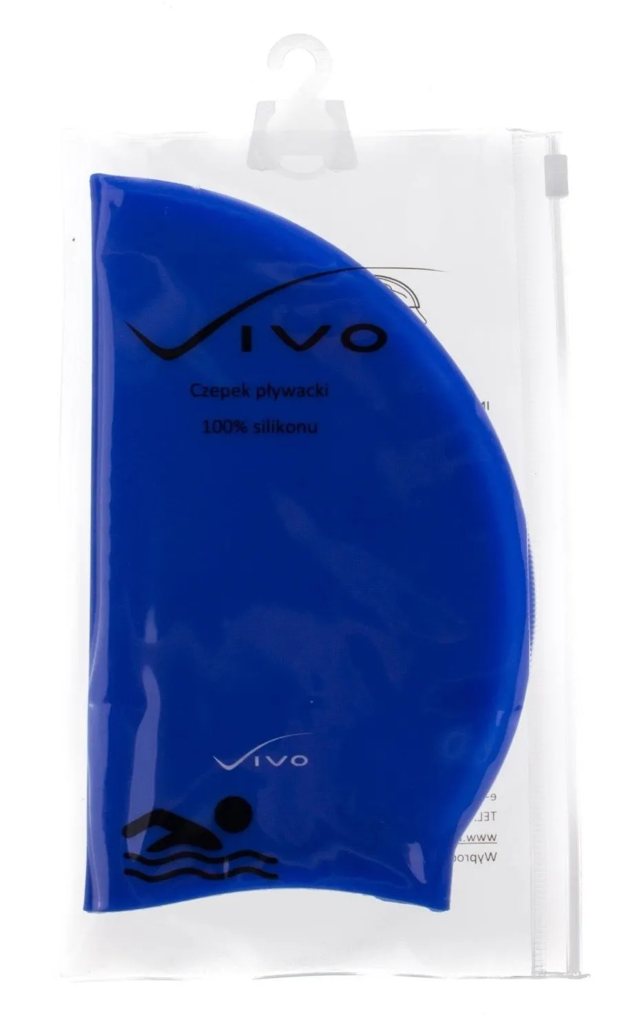 Czepek silikonowy Vivo B-1302 ciemno niebieski