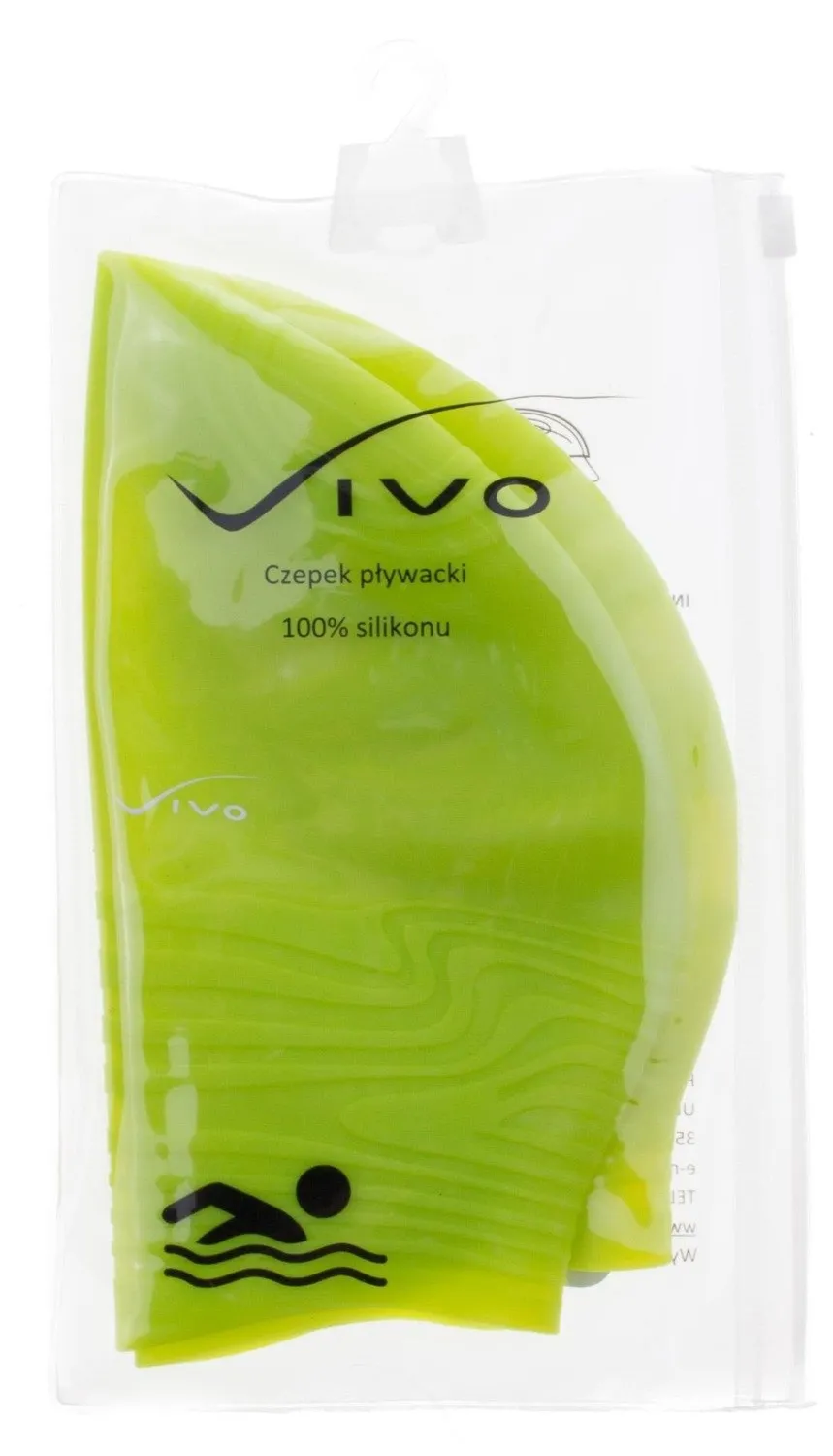 Czepek silikonowy Vivo B-1316 3-D - Limonkowy