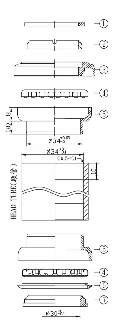 Stery stalowe NECO H-845 ahead 1.1/8" czarne box
