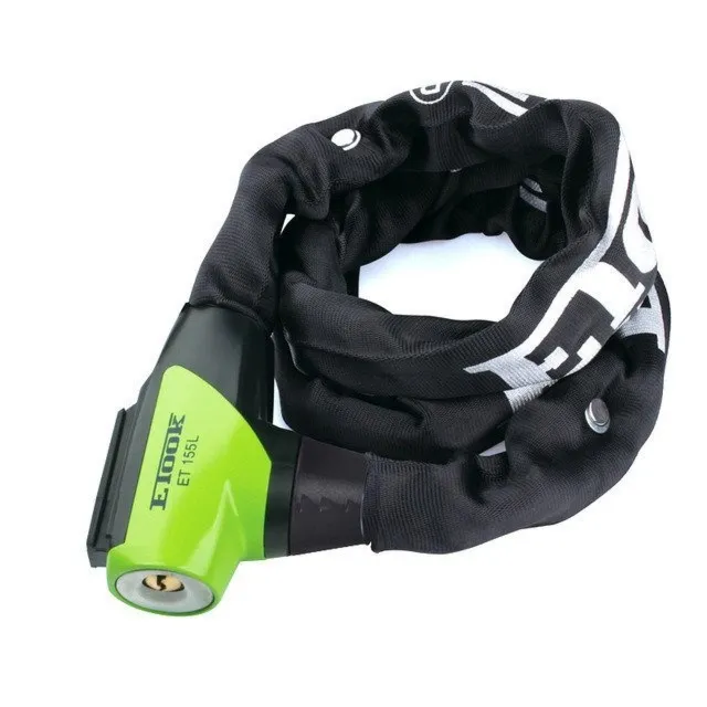 Zamknięcie ETOOK ET-155 L łańcuch 1000 mm czarno-zielony