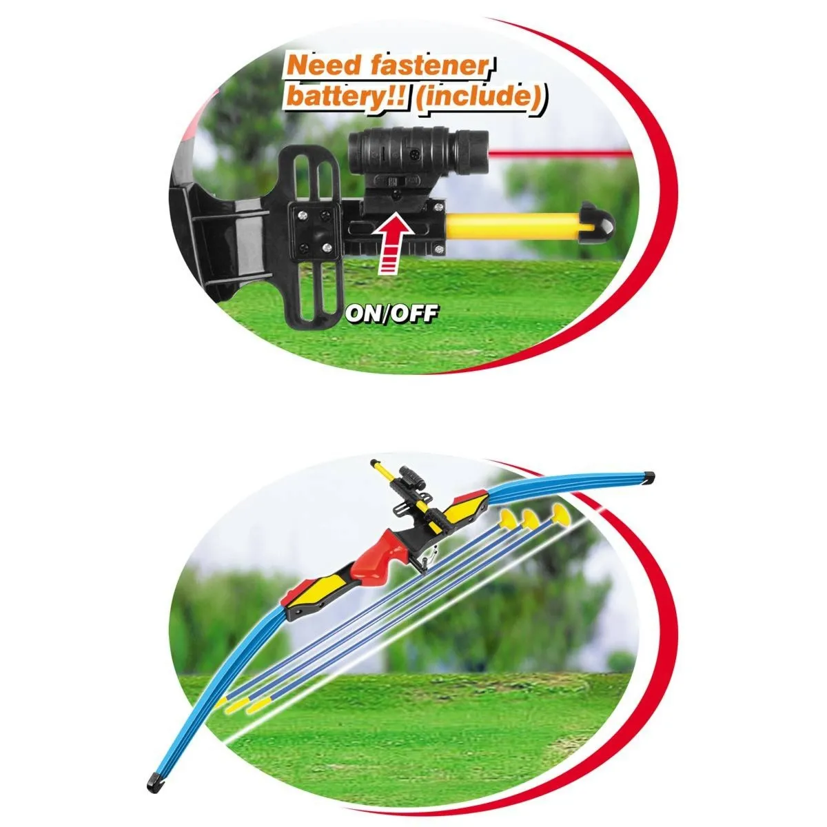 Zestaw łuczniczy Enero łuk 95cm+3 strzały+ celownik