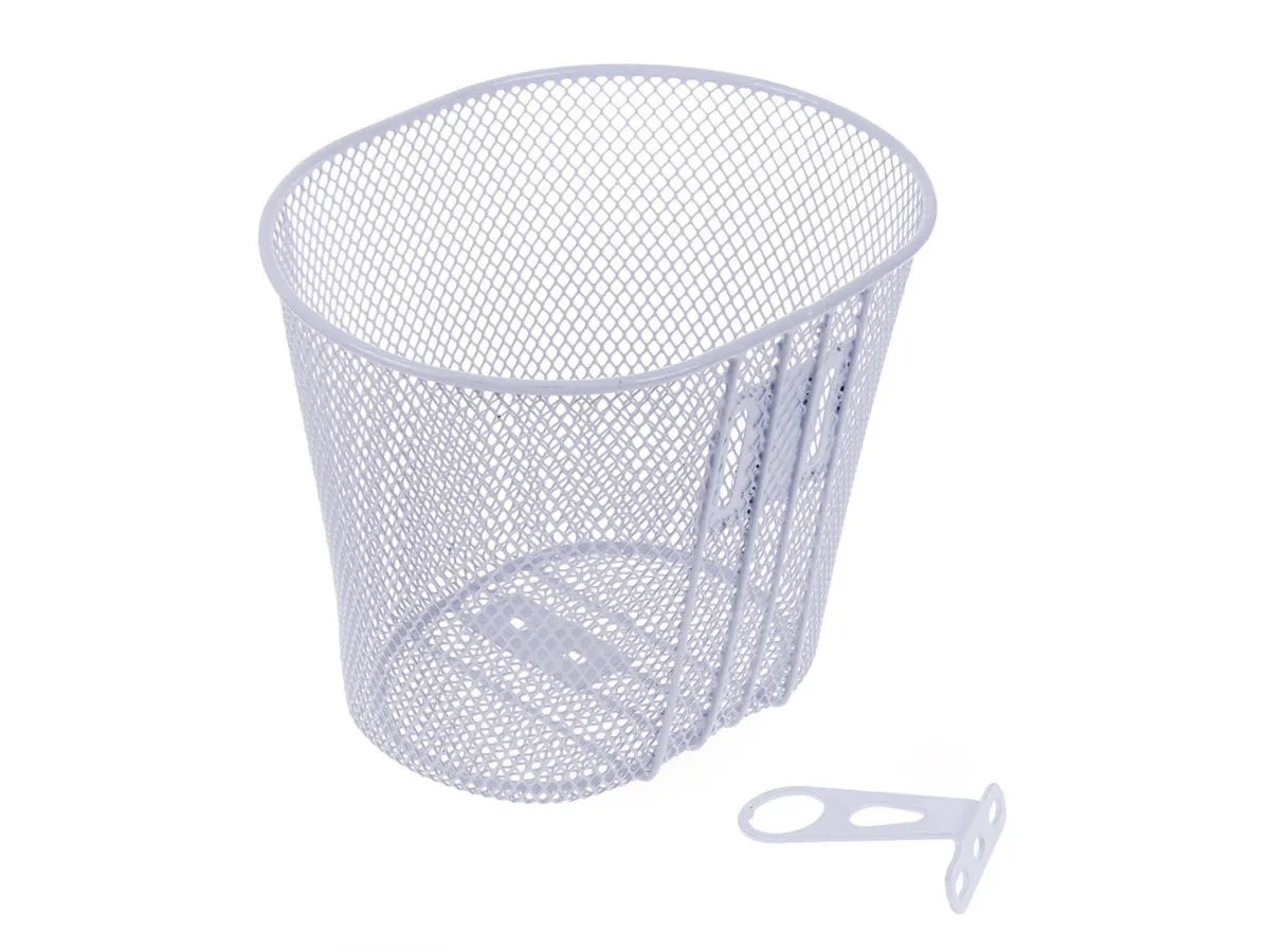 Kosz dziecięcy na kierownicę Verso XD-108 biały 26x16x17cm