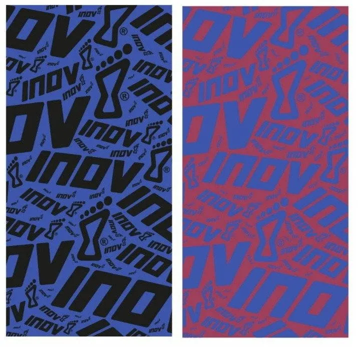 Wielofunkcyjne Chusty inov-8 Wrag. Niebiesko-czarna i różowo-niebieska.