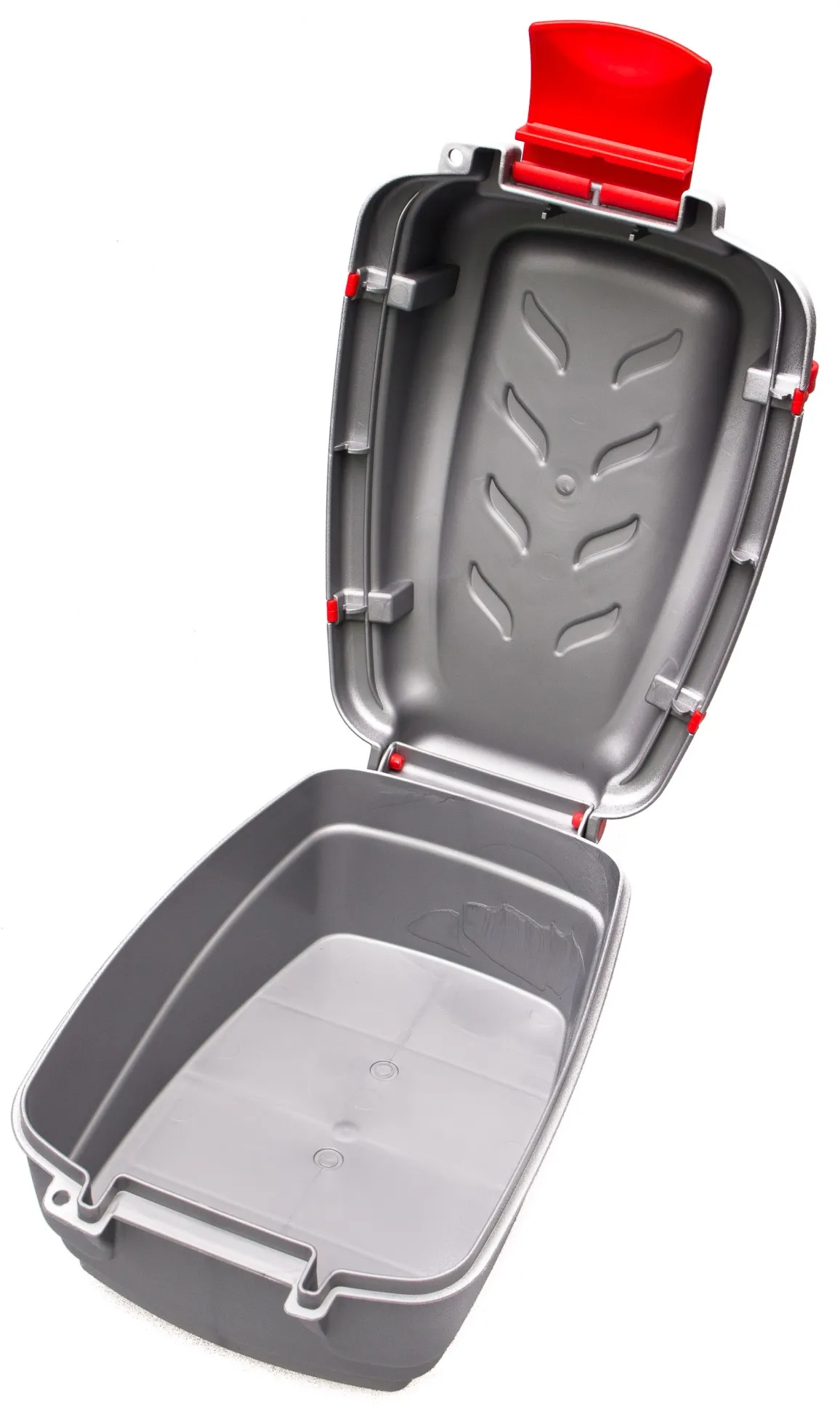 Cargo - Mały kufer na bagażnik - Srebrno-Czerwony