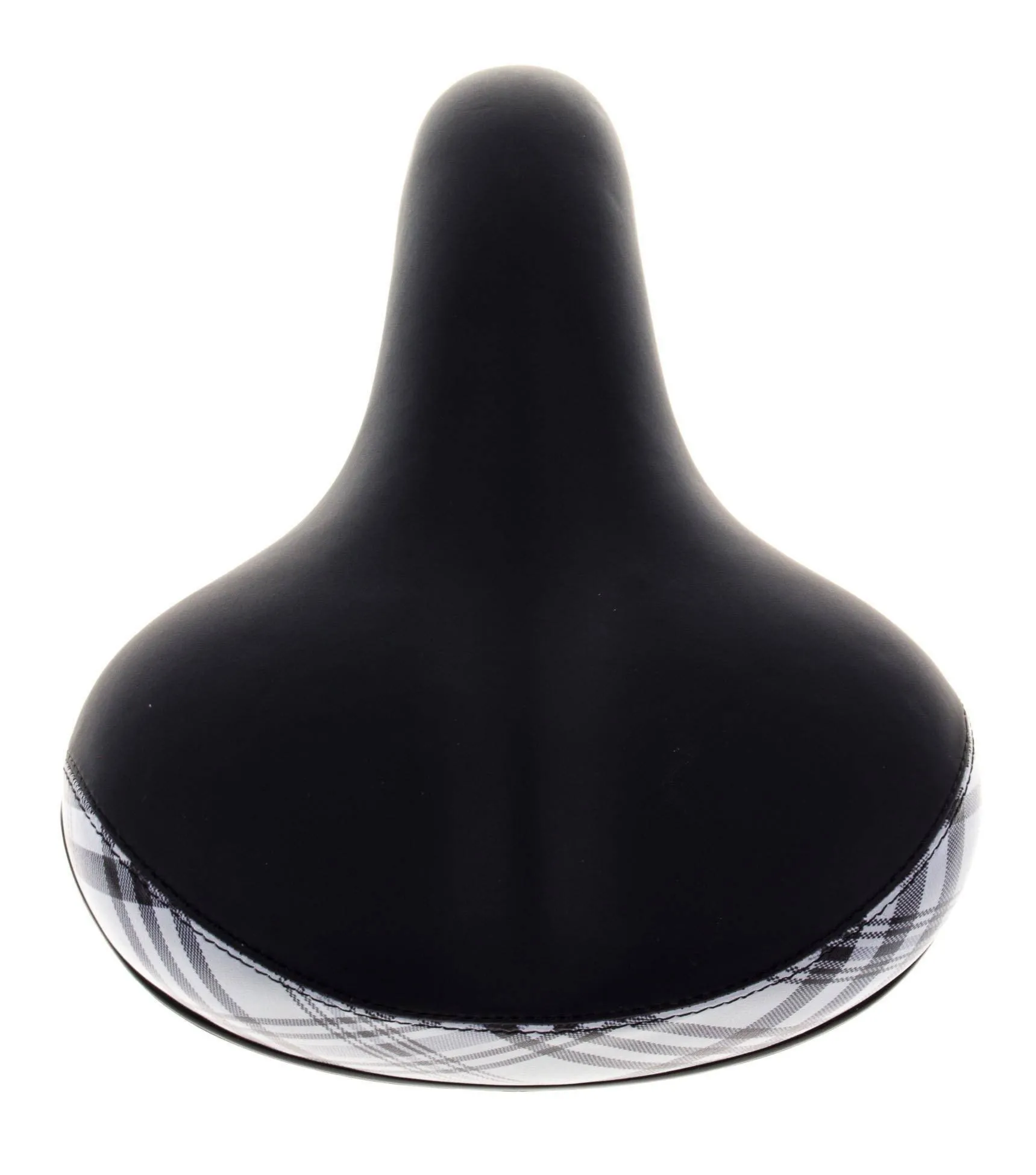 Siodło City Selle Mio SM-1000 H.B czarne, tył krata z jarzemkiem