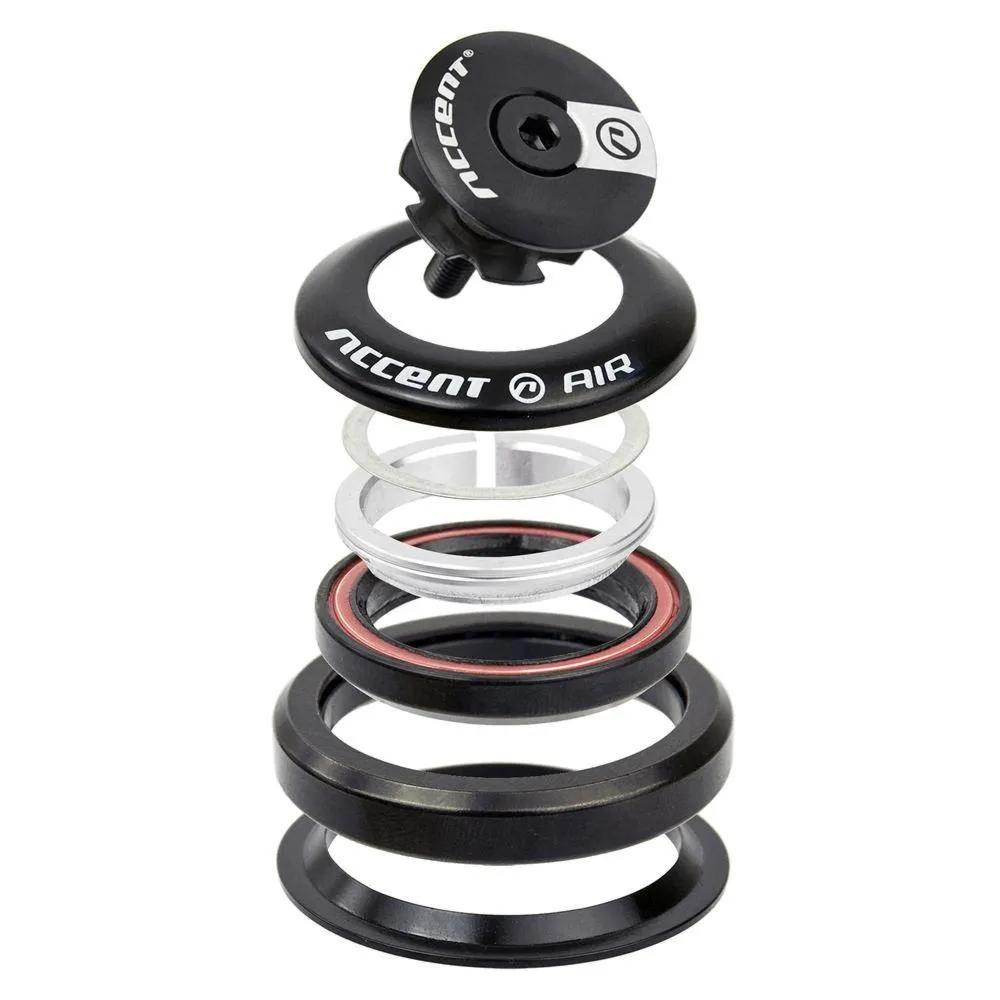 Stery zintegrowane HI-AIR 1-1/8" IS42/IS42 łożyska maszynowe, czarne