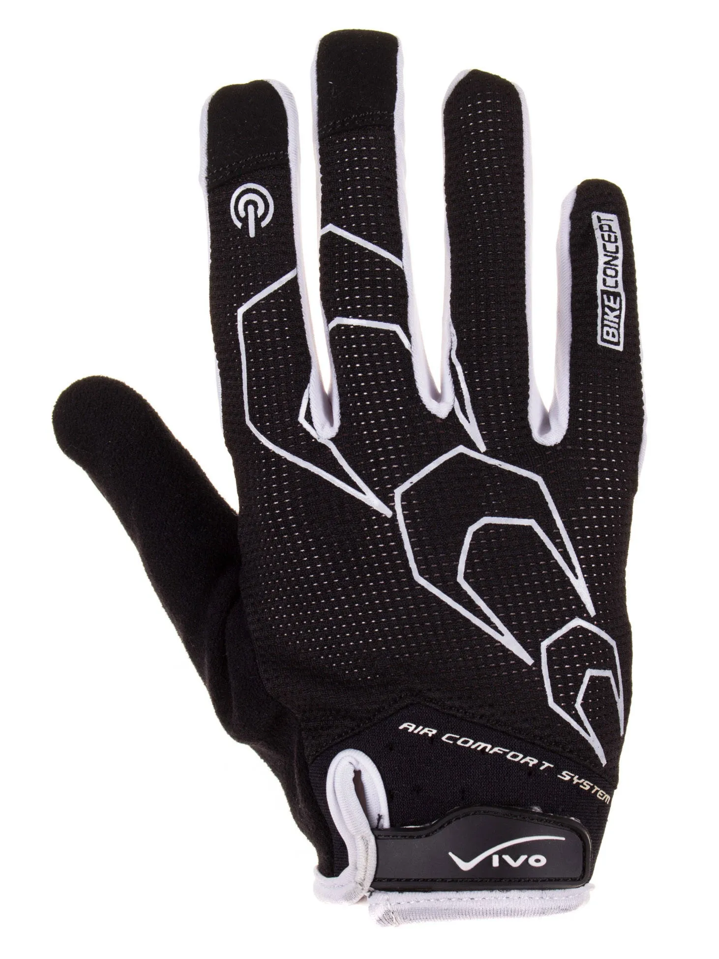 Rękawiczki rowerowe Vivo SB-01-9517-A czarno-białe