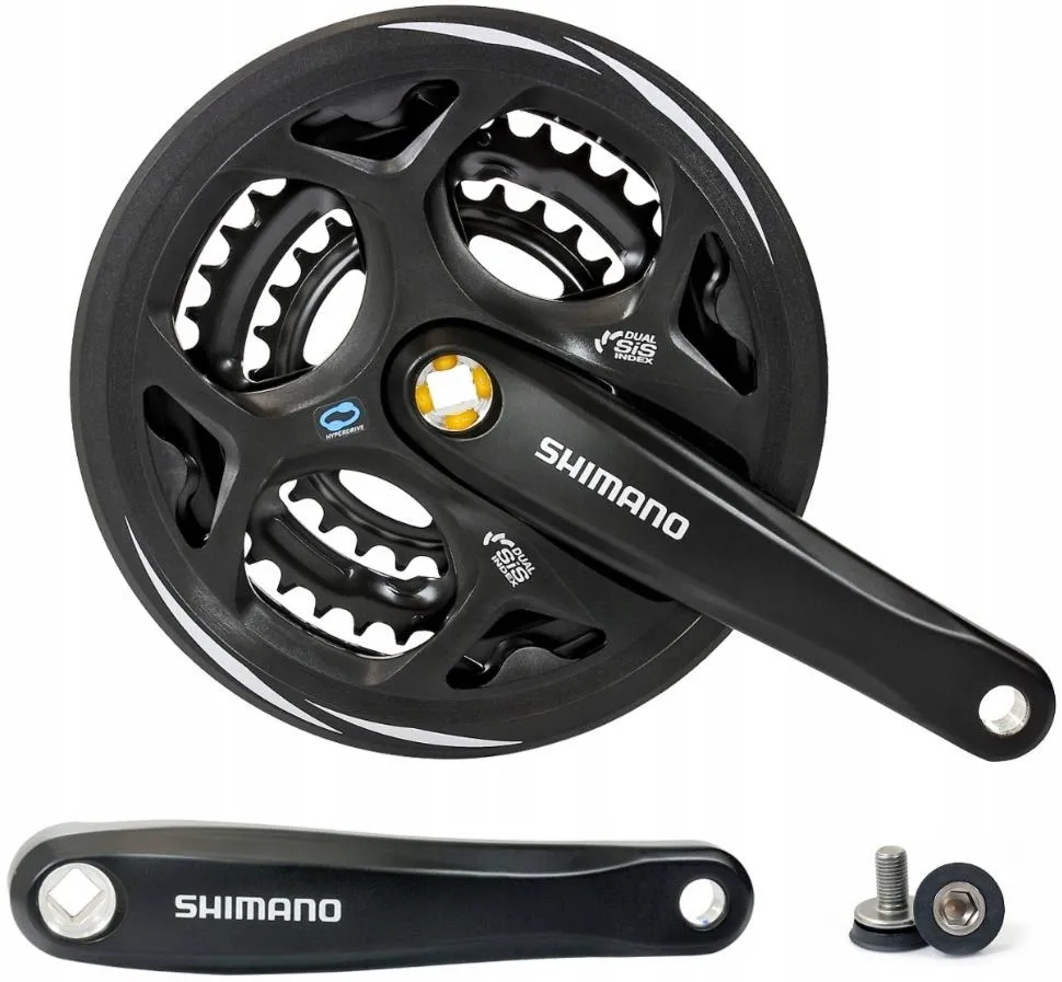 Mechanizm korbowy Shimano Altus FC-M311 C888CL 170 mm 48x38x28 z osłoną czarny