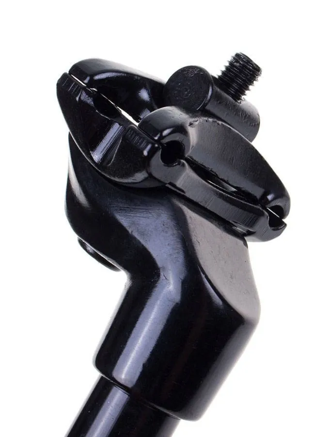 Wspornik siodła 25,4x350 amortyzowany z jarzemk.alu czarny