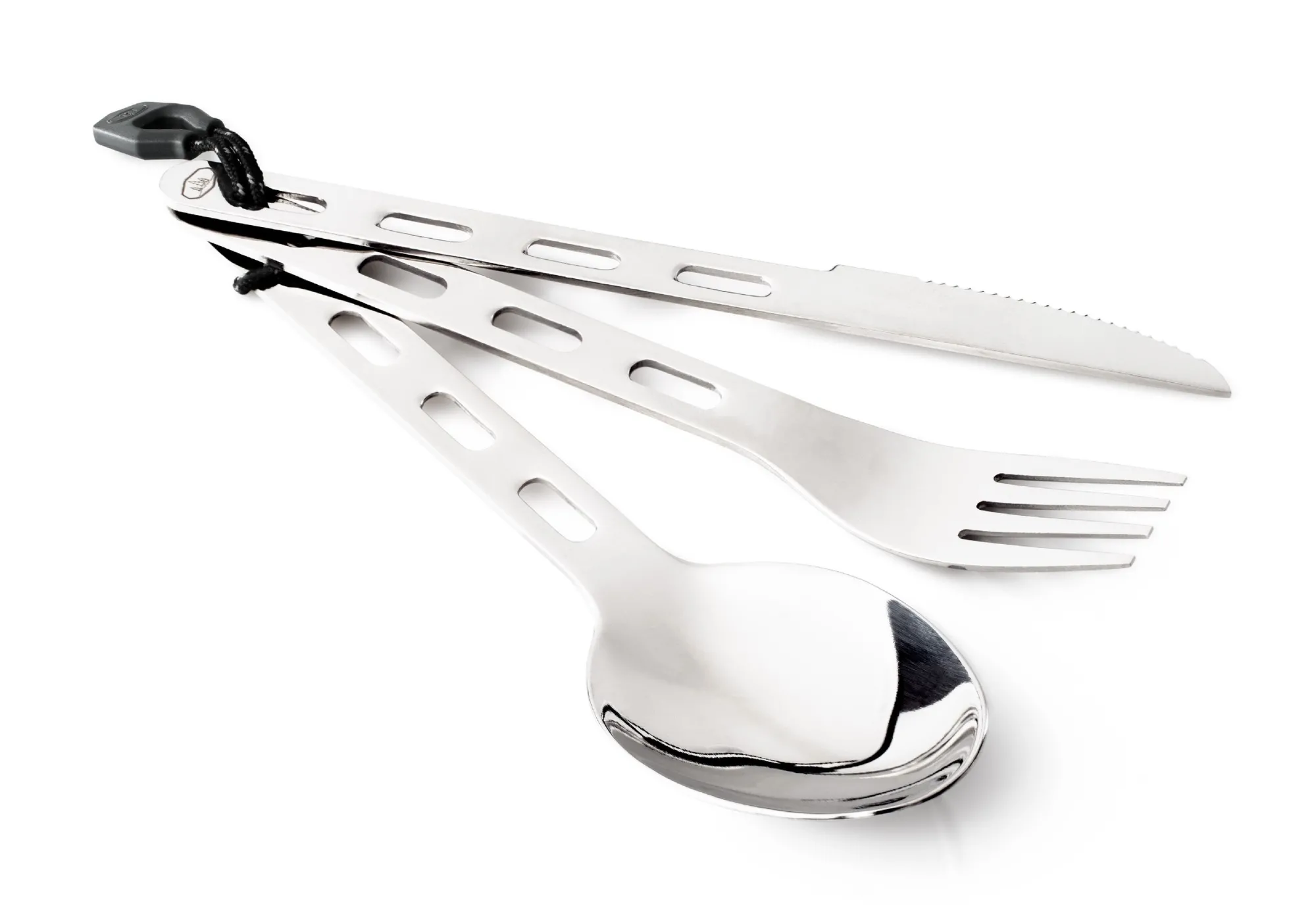 Zestaw sztućców turystycznych GSI Glacier Stainless 3 PC Ring Cutlery
