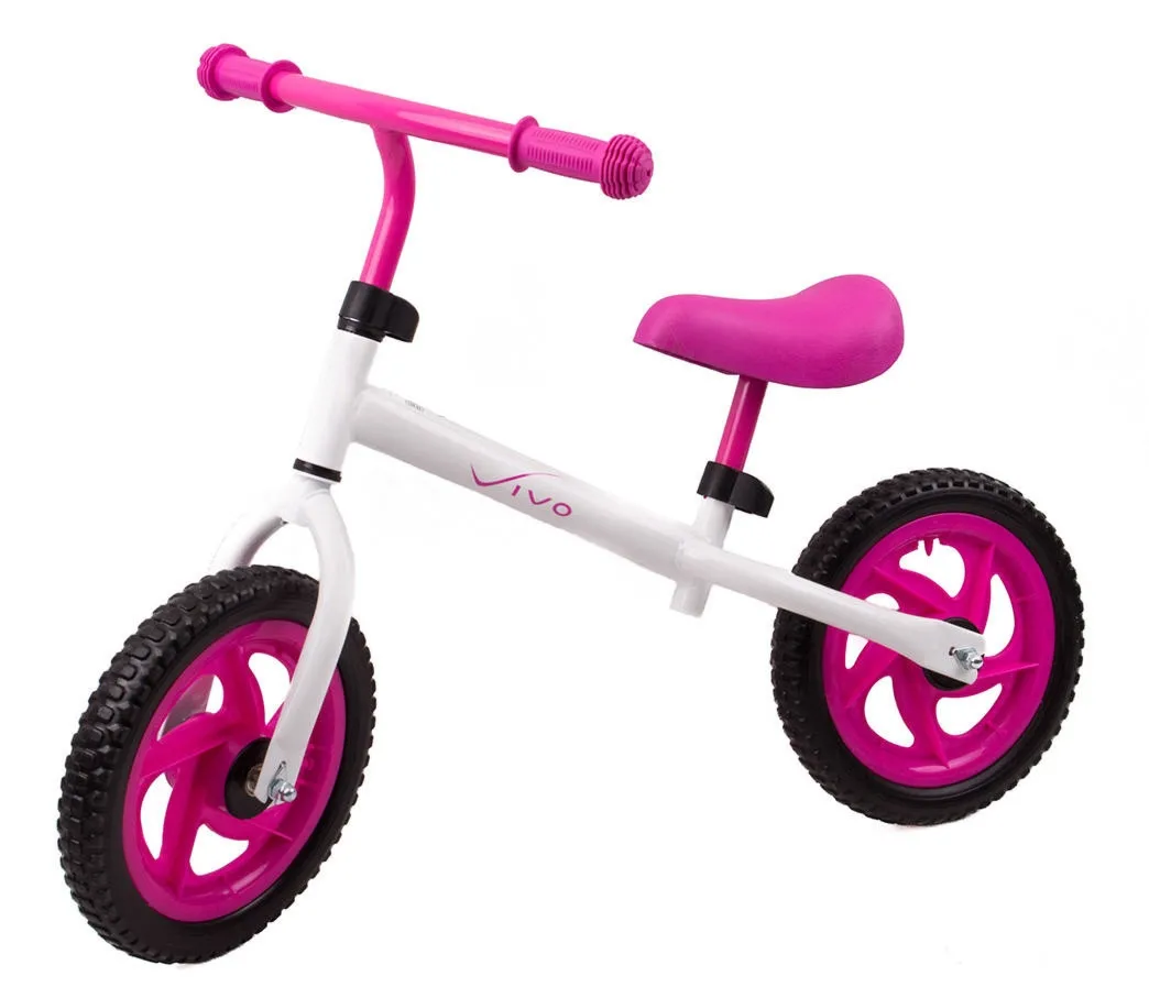 Rowerek biegowy Vivo V5022 12" EVA white-pink