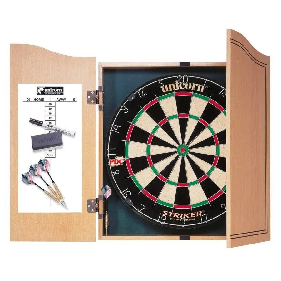 Tarcza Unicorn STRIKER Home Dart Centre + szafka- 2 sets precision darts 46136