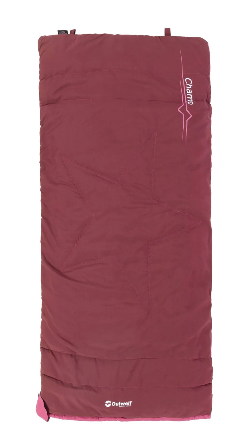 Śpiwór dla dzieci Outwell Champ Kids (130 cm) - deep red
