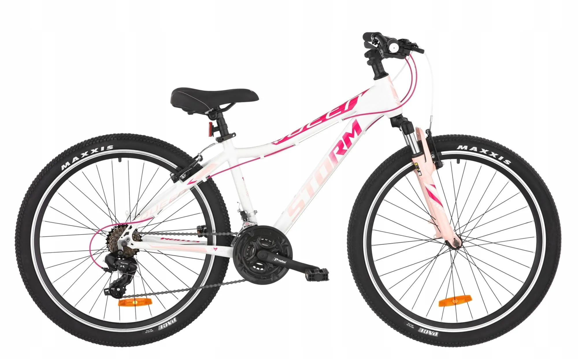 Rower Storm MTB 26" QUEEN biało - rózowy