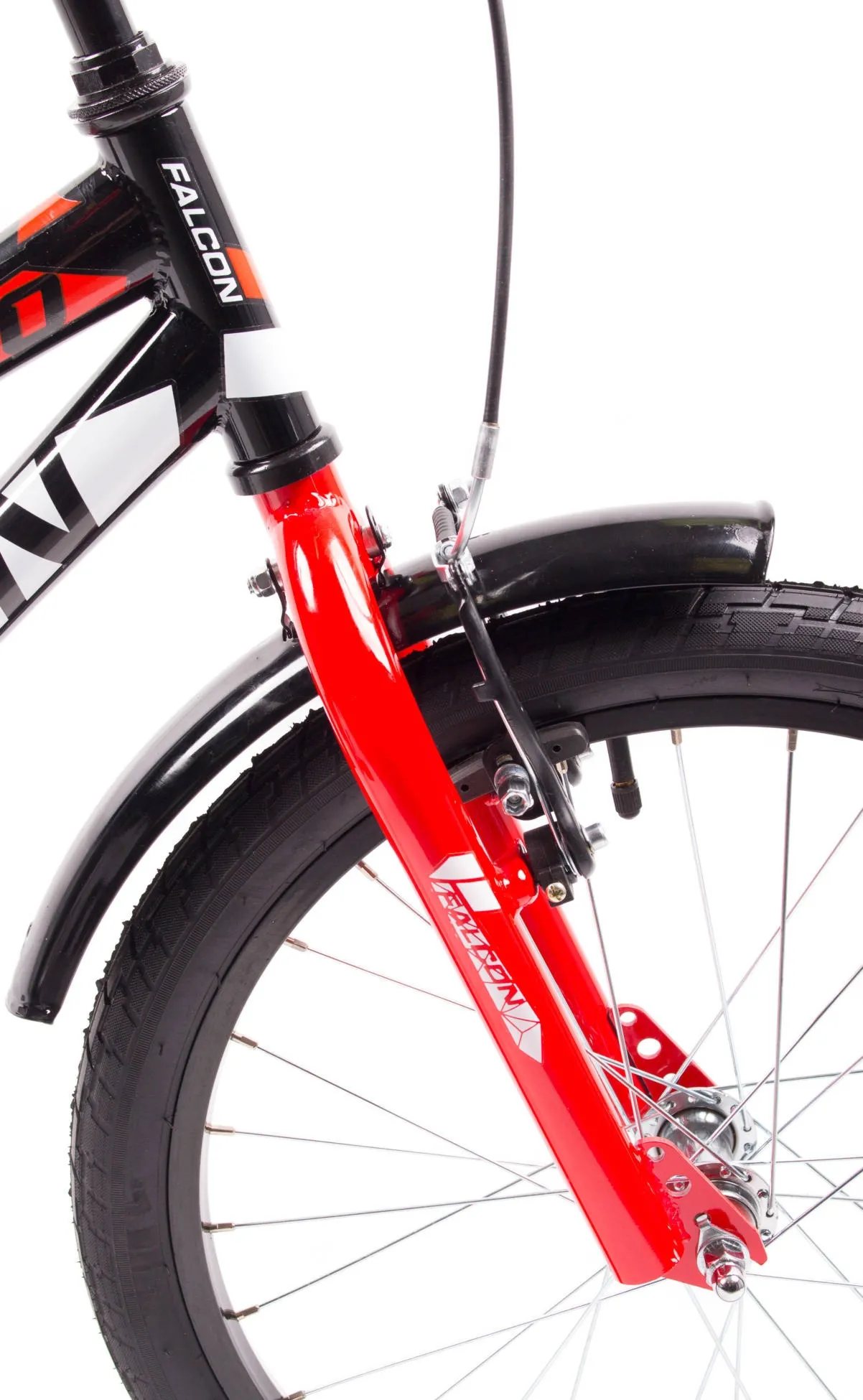 Rower dziecięcy FALCON 20" czarno-czerwony