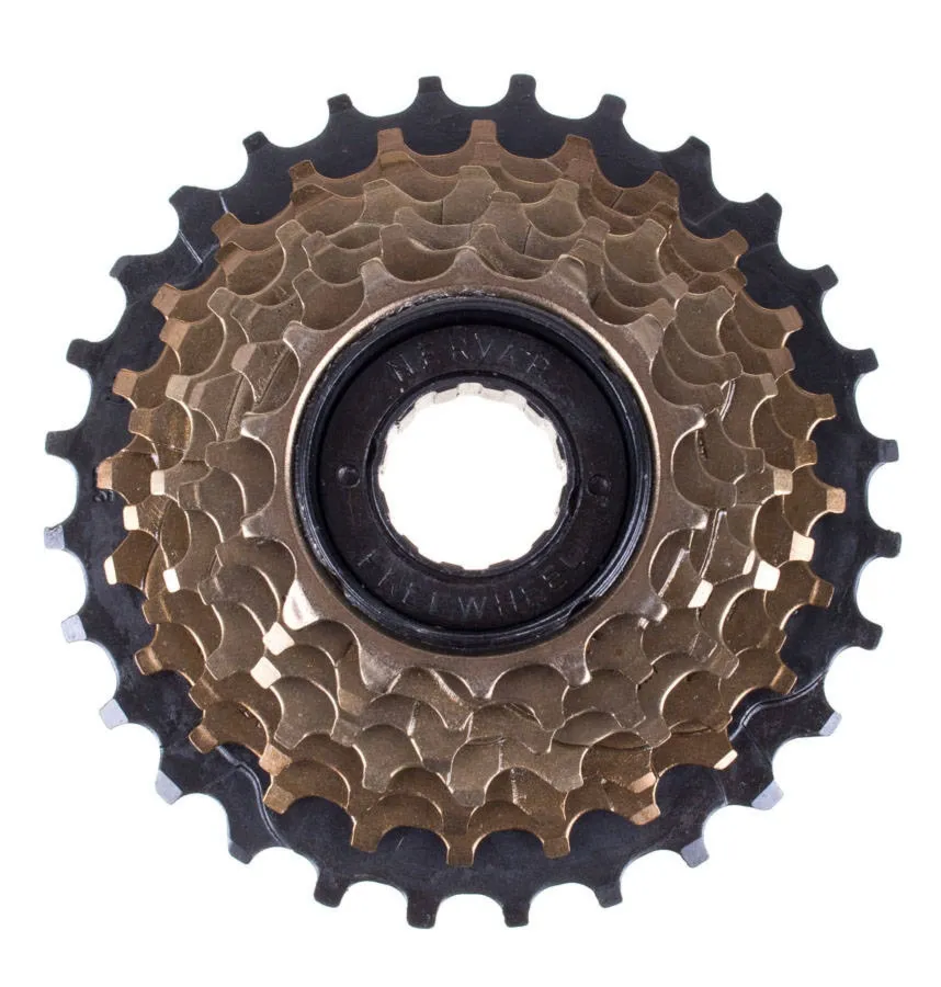 Wolnobieg 7-rzędów 14-28T index brązowo-czarny