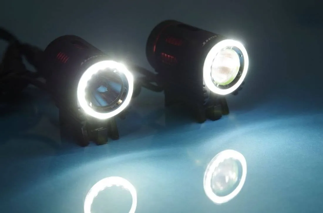 Lampa przednia Top-Light SE-LH1 komplet 2 latarek z akumulatorem